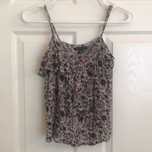 American Eagle flower top sleeveless Pre🤎Sz XS